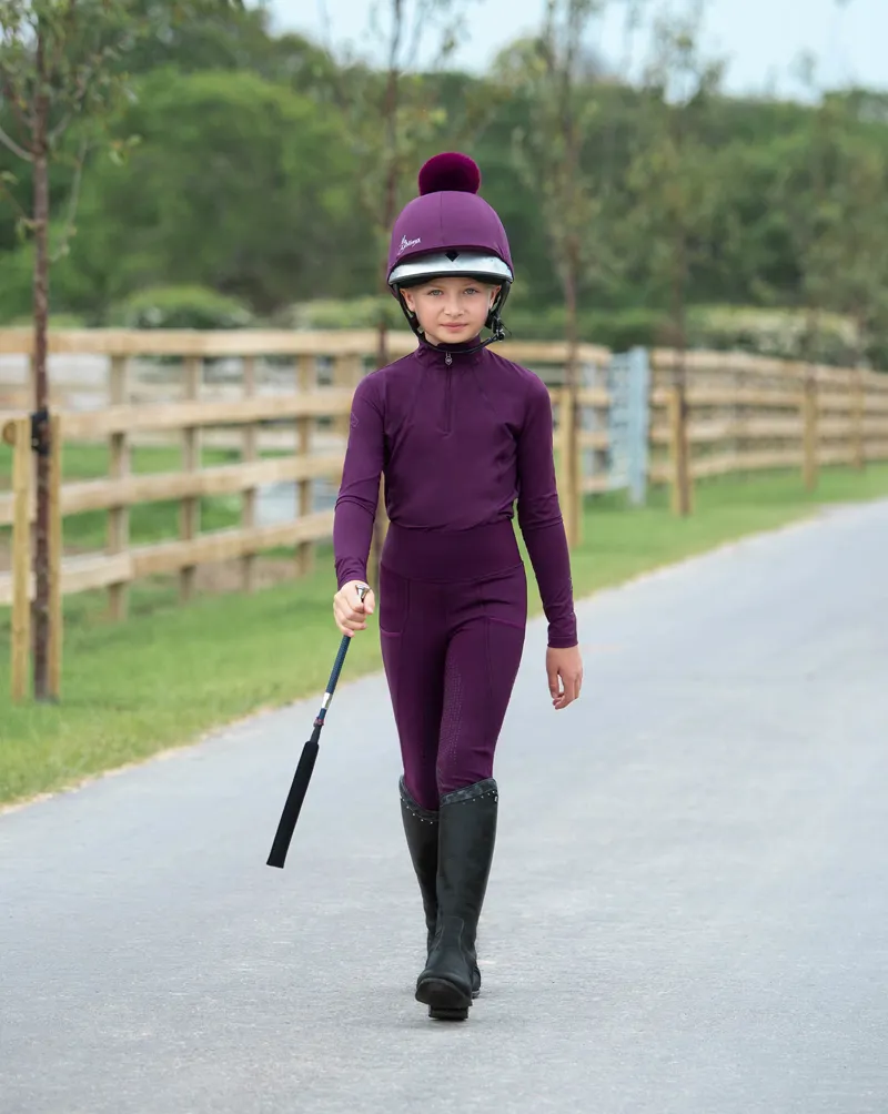 LeMieux Young Rider Base Layer in Grape-2